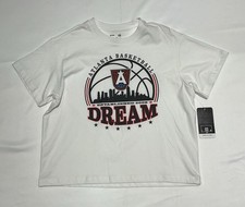 Atlanta Dream Graphic Shirt Womens Medium White NWT WNBA Basketball