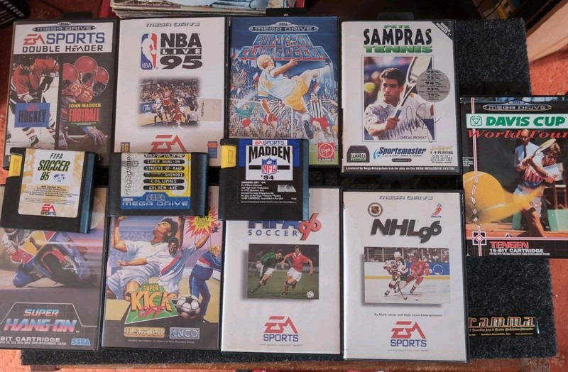Sega Mega Drive Game Bundle x12 9 Boxed  1 Multi Game S80