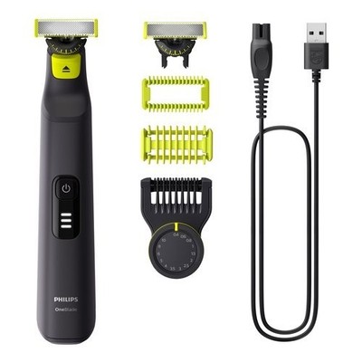 Philips QP6542 15 ONEBLADE PRO 360 Rasierapparat Schwarz & Lime Face & Body