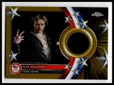 2026 Topps Chrme US Olympics Ilia Malinin Relic Gold /50 Figure Skating USA