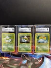 Pokemon Bulbasaur, Ivysaur, Venusaur Classic Collection Sequential CGC 10 & 9