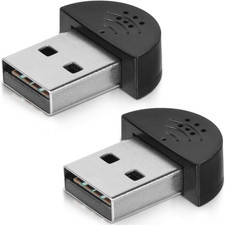 2 Pcs USB 2.0 Mini Microphone, Laptop/Desktop PC Plug and Play