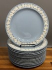 Set of 8 Wedgwood Queensware Cream on Lavender 10" Dinner Plates England EUC — photo 1