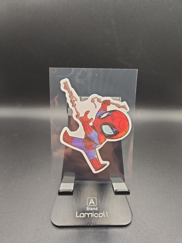 Marvel Hero Vinyl Mash Up Sticker Trading Collectibles! Spiderman In Action