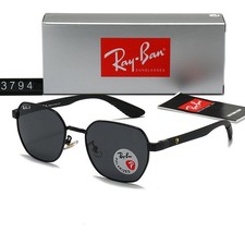 New Ray-Ban RB3794 Sunglasses Black Frame Gray Polarized Lens 56-19-140mm