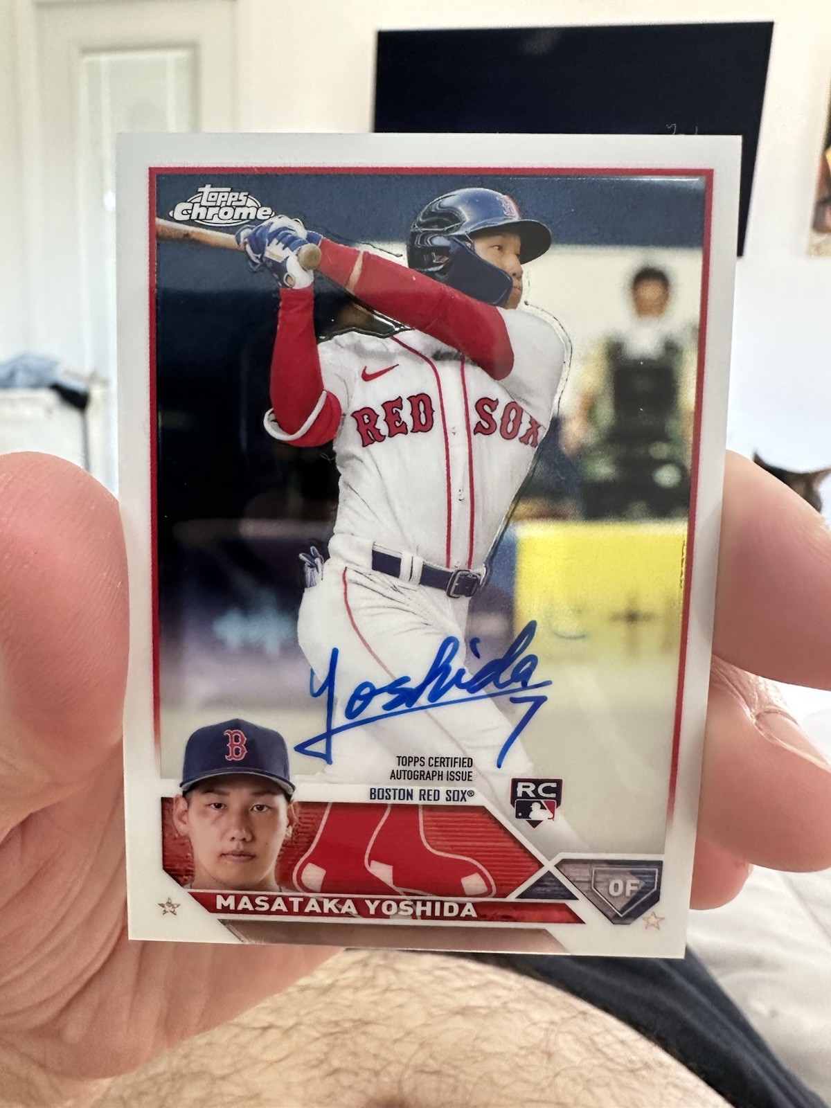 2023 Topps Chrome - Rookie Autographs Masataka Yoshida #RA-MY (AU, RC)