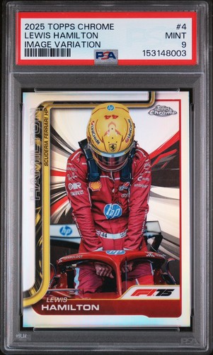 Lewis Hamilton [Image Variation] #4 2025 Topps Chrome Formula 1 card
