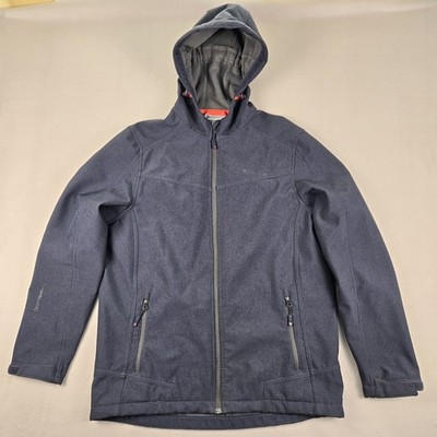 Mountain Warehouse Jacket Full Zip All Weather Hooded  Jacket Men's L Black