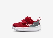 Nike Star Runner 3 TDV Baby Toddler Shoes University Red Grey Size 9c DA2778-607
