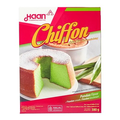 Haan Chiffon Cake Mix Pandan Flavor 380g Pandan Chiffon Cake Mix