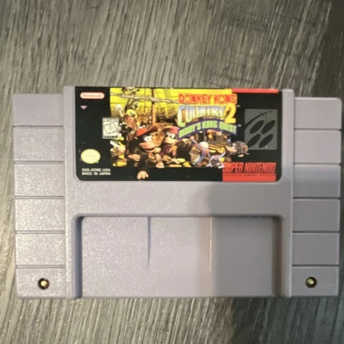 Nintendo Donkey Kong Country 2 SNES Platformer NTSC-U/C KA 1995 Cartridge