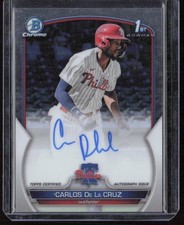 2023 Bowman Chrome Carlos De La Cruz Prospect Autographs