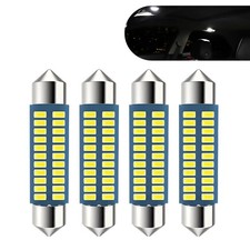 Wzp 4pcs 578 Led Bulbs 42mm 1.65in Extremely Bright Led Dome Light White