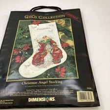 Dimensions The Gold Collection Christmas Angel Stocking Cross Stitch Kit 8498