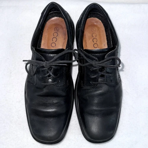 Scarpe eleganti uomo Ecco Helsinki in pelle nera taglia 43 9 9 5 Oxford punta liscia