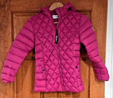 DKNY Sport Kids' Pink Puffer Jacket w/ Hood Size M 10/12