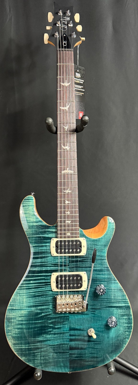 PRS SE CE 24 Maple Top Electric Guitar Slate Blue Finish w/ Gig Bag