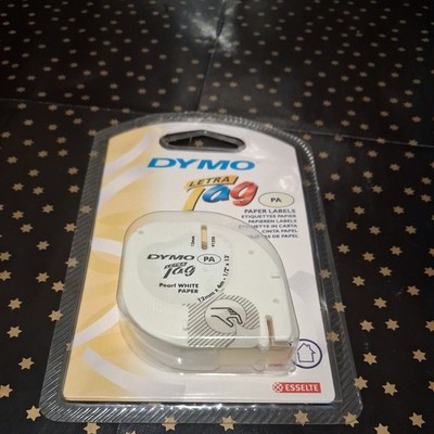 Brandneu Versiegelt Original Dymo LetraTag Perlweiß Kunststoff Band Nachfüllkassette