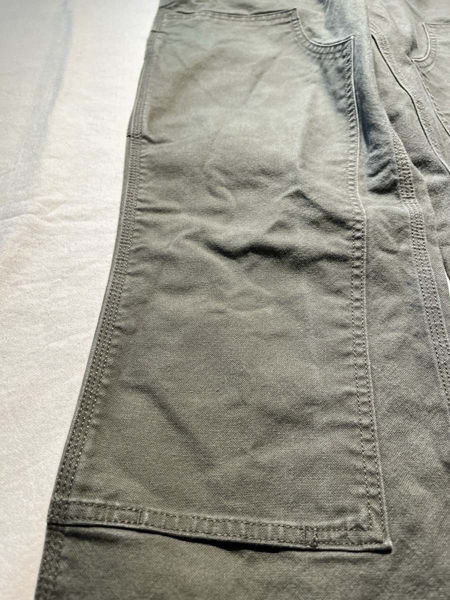 Carhartt Double Knee Pants USA製 32x32 Carhartt Double Knee Pants 32x32 Green Loose Fit Made In USA