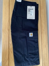 Image of NEW Carhartt Men's Cargo Shorts Black W33