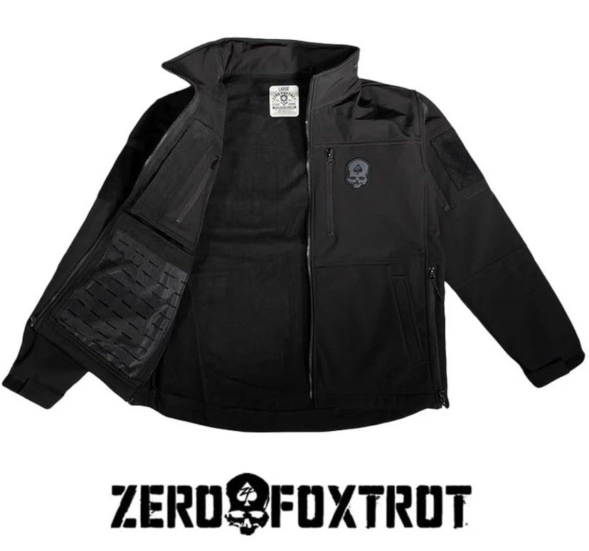 Abrigo bombardero Zero Fox Trot Special Ops táctico militar caparazón suave verde NUEVO Foto 4 de 4