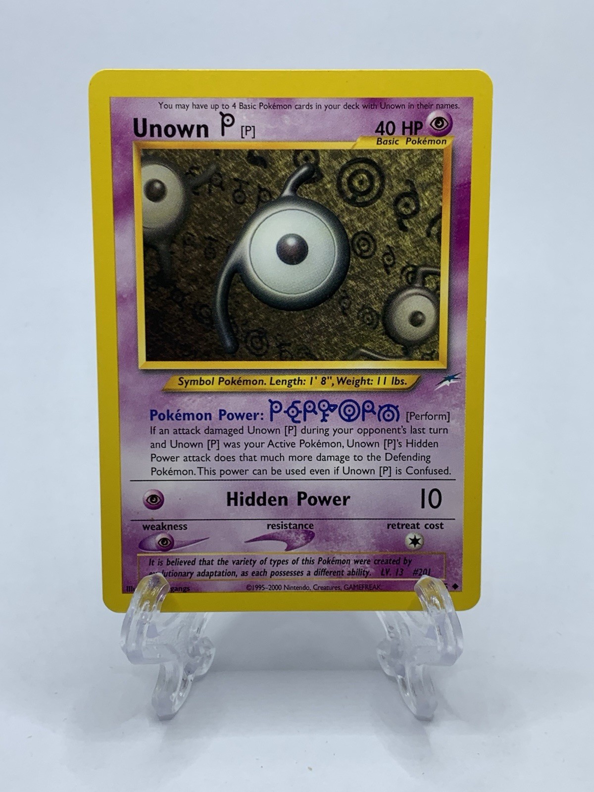 Unown [P] 58/105 - Neo Destiny - Uncommon - Pokemon