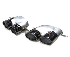 Stainless Steel Exhaust Pipe Car Exhaust Tips For Audi A7 A6 Up To S6 S7 2016-18