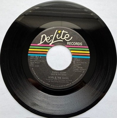 KOOL&THE GANG-DE-LITE 557-FUNKY STUFF-MORE FUNKY STUFF-7'' 1973 SOUL FUNK VG+