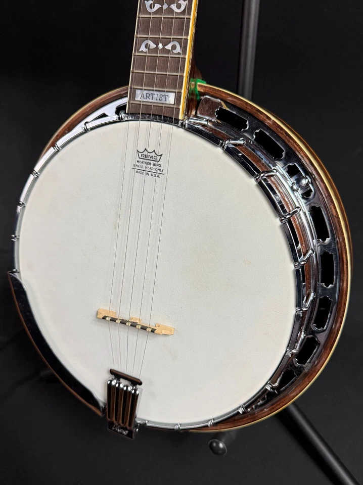 Vintage 1970's Ibanez Artist 'Masterclone' 5-String Banjo Natural w/ OHSC - Image 4 of 4