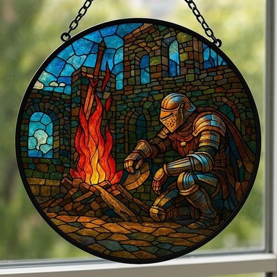 Dark Souls Glass Suncatcher, Artorias the Abysswalker Glass Suncatcher