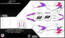 HONDA CRF50 GRAPHICS KIT DECALS THICK AND HIGH GLOSS.......