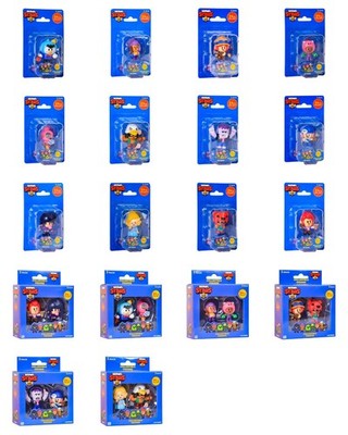 Brawl Stars Serie 1 Line Friends Sammelfiguren - Einzel- & 2er-Pack von P.M.I