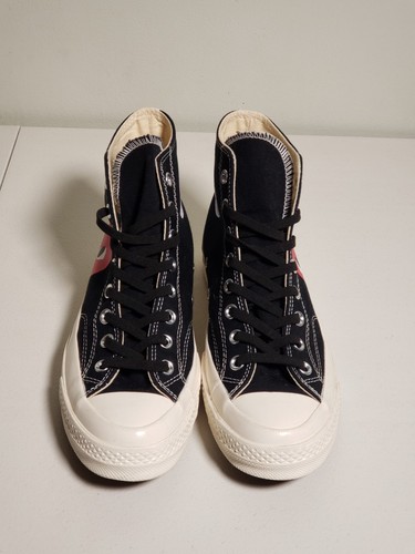 W10 / M8 Converse All Star x Comme de Garcon High Top Sneaker - Picture 3 of 20