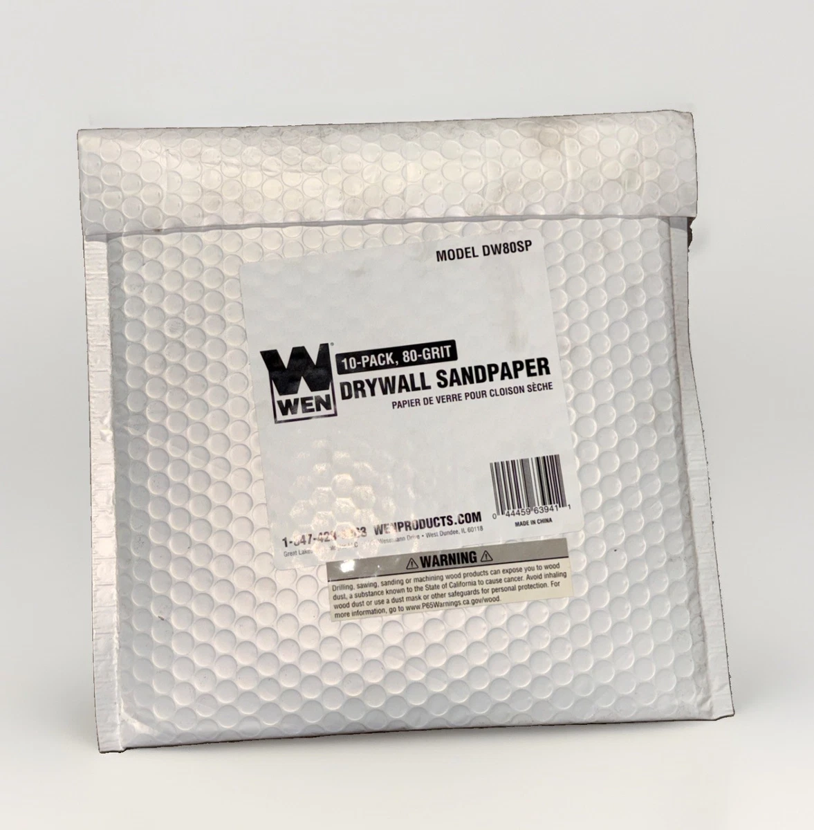 10-Pack WEN DW80SP Drywall Sander 80-Grit Hook and Loop 9-Inch Sandpaper photo 3