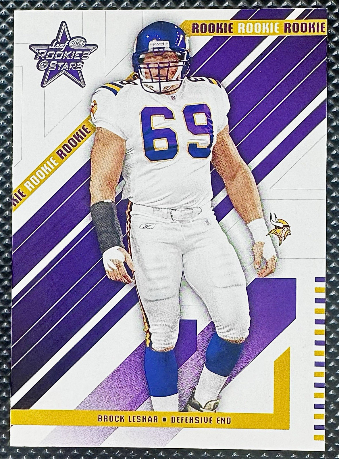 2004 Leaf Rookies & Stars Brock Lesnar Rookie Card #155 Minnesota Vikings NFL