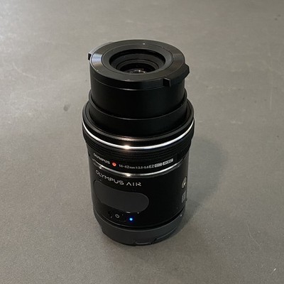 OLYMPUS AIR A01 + OLYMPUS 14-42mm F3.5-5.6 EZ ED MSC - Black - TESTED - Clean