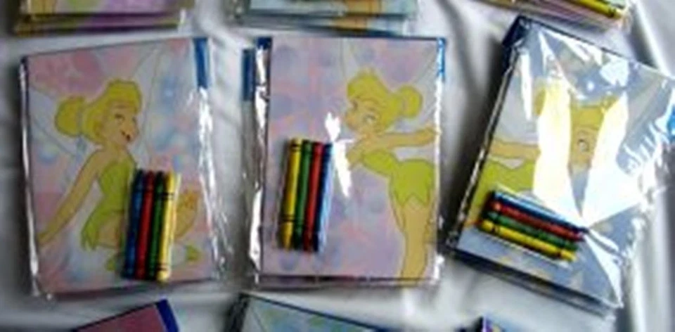 Лот 12 Disney Динь-Динь раскраска книга карандаш вечеринки комплект девочка день рождения подарок - Изображение 4 из 4