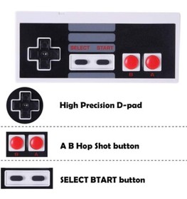 NES Controllers for 8-bit NES Entertainment System Console (2 Pack)