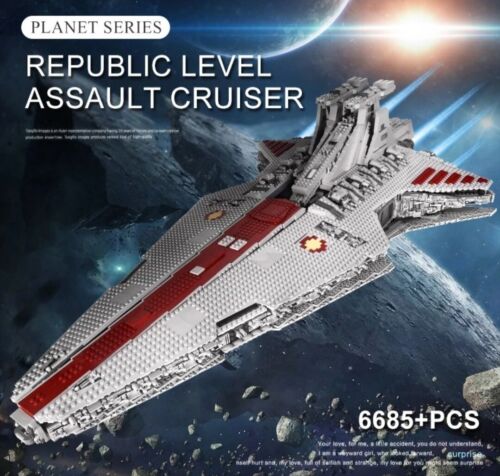 Mould King 21005 Star Wars Republic Attack Cruiser Building Set 6685 Pieces MOC - Picture 2 of 7