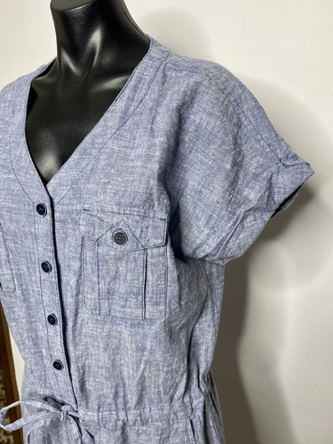 KATHMANDU Cardeto Blue Hemp/Cotton Jumpsuit Romper Size 12 - Picture 6 of 16