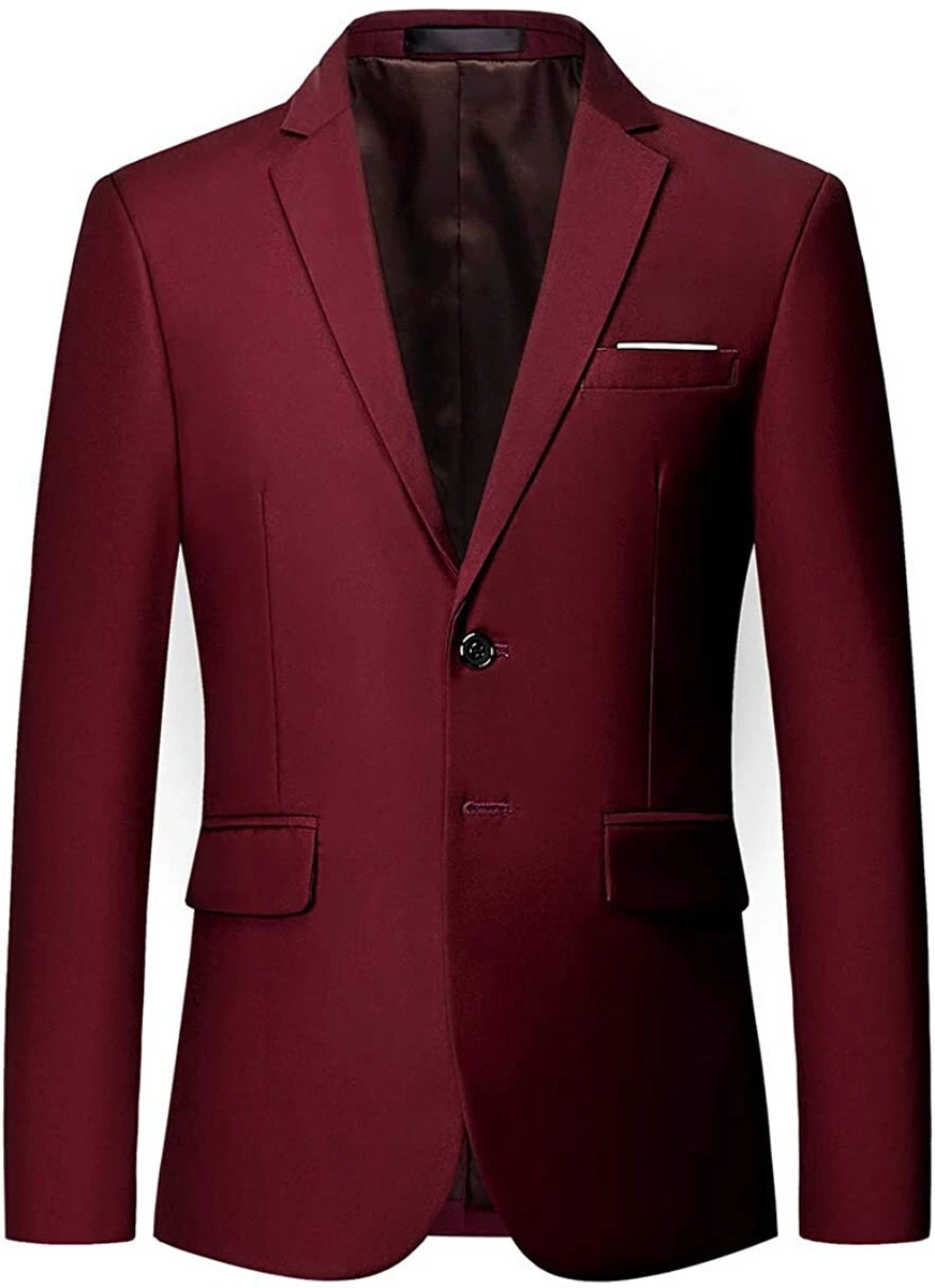 Three Piece Maroon Textured Formal Suit - Xomnia