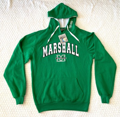 NEW Russell Athletic Hoodie Mens Sm Green Marshall The Herd Pullover Sweatshirt