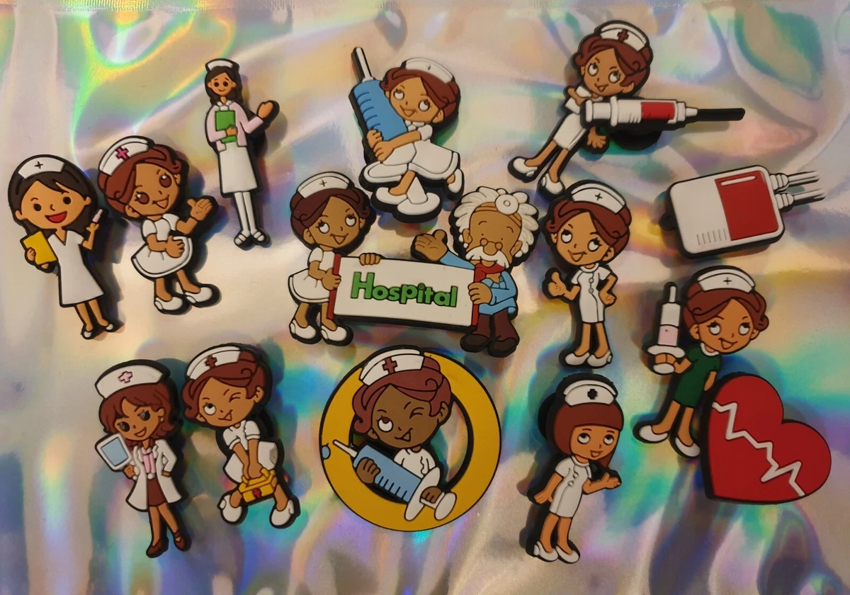 Nurse croc best sale charms