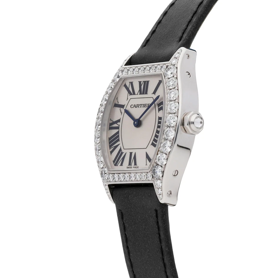 Reloj Cartier Tortue oro blanco cuerda manual damas diamantes WA507231 Foto 2 de 4