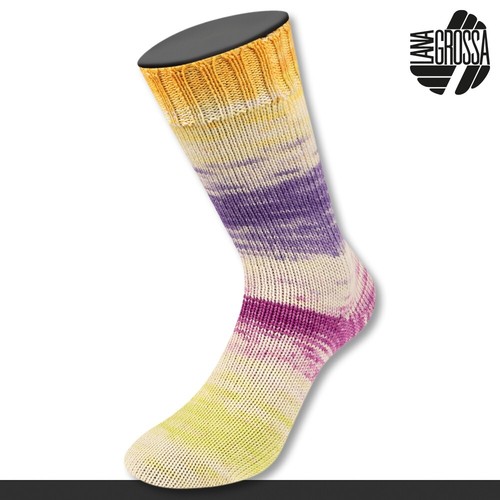 Lana Grossa 5 x 100 G Meilenweit 100 Dusk Stricken Socken Wolle Garn 13 Farben - Bild 36 von 40