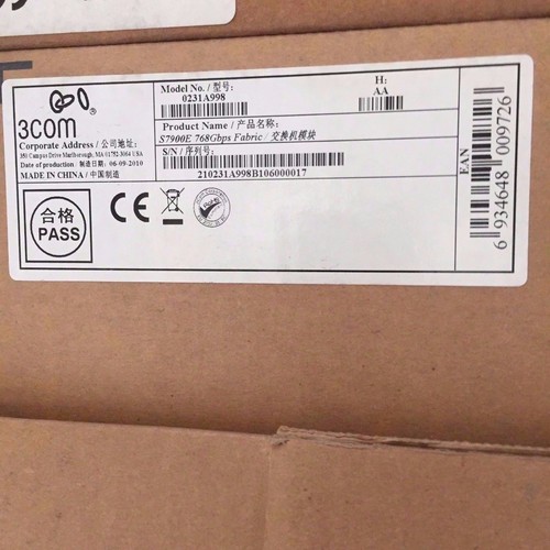 3Com HP 0231A998 S7900E 768 Gbps Fabric Module LSQ1SRPD0 Salience VI-Plus - Picture 3 of 4