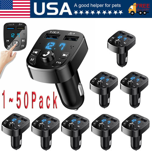 Baseus FM Transmitter Modulator Car Wireless Bluetooth 5.0 USB Fast Charger Auto Aux Radio Mp3 Player Music Hands Free Car Kit - 34