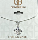 Giani Bernini Sterling Silver Fleur De Lis Pendant Necklace 18" NWT — photo 1