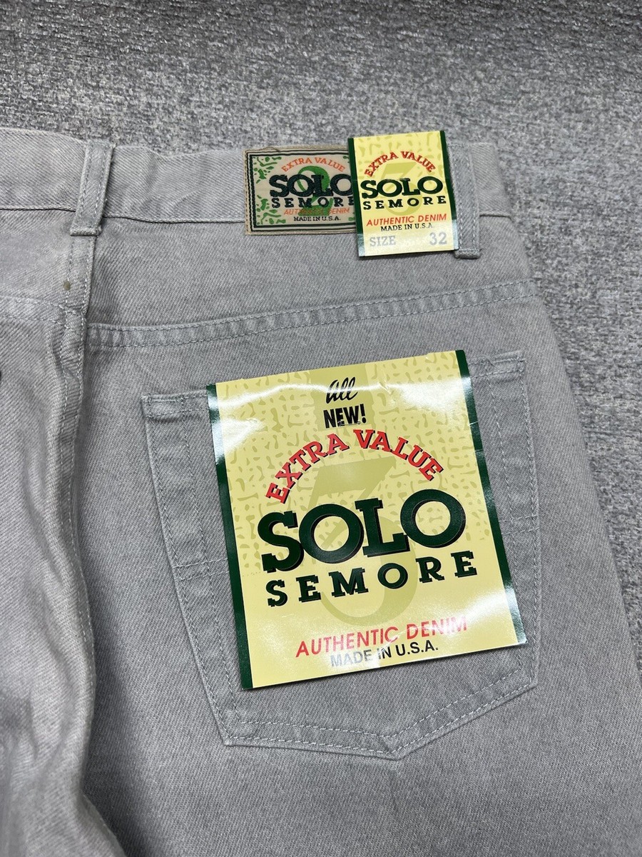 パンツ SoloSemoreDeadstockVintageBaggy 38 90s Vtg 90s Solo Semore Jeans Mens Tag 38 Approx 35x33 Wide