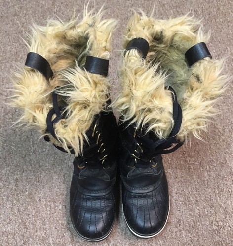 Sorel Joan of Arctic Mid Calf Insulated Waterproof Winter Boots, Black, 6.5 - Picture 3 of 7